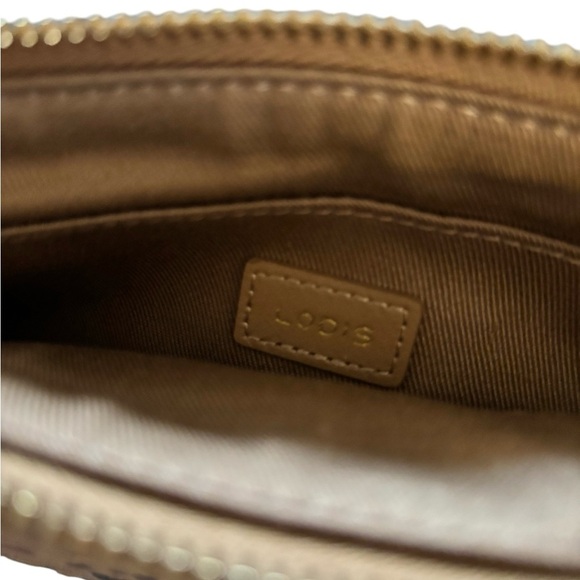 LOTUS Metallic Gold Leopard Print Crossbody Wristlet Handbag/Wallet Pockets - Picture 4 of 9